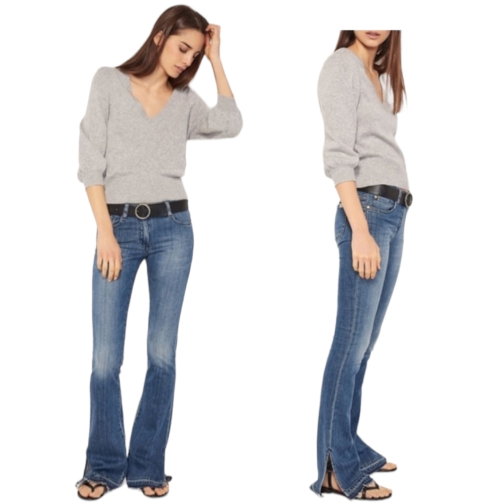 ba&sh Soul New Legend Tinted Blue Flare Jean 25